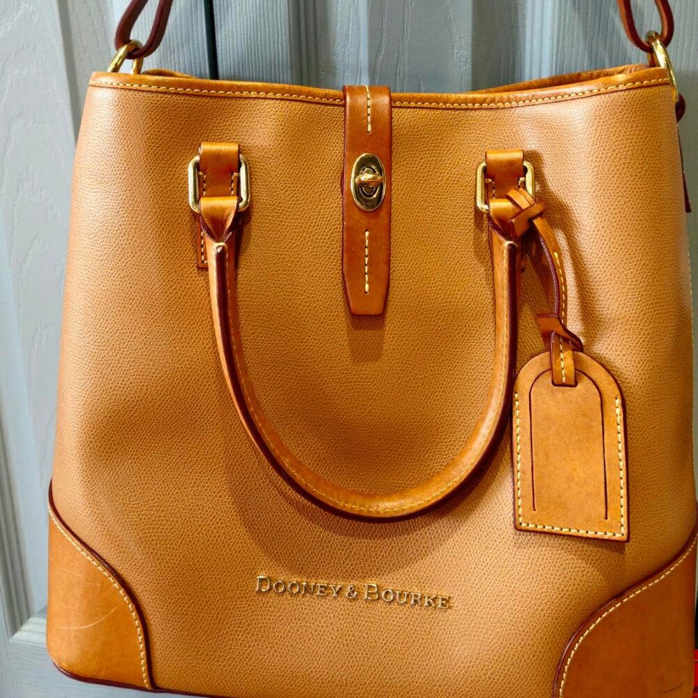 Dooney & Bourke Large Camel Shelby Shopper